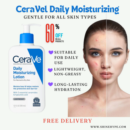 CeraVe Daily Moisturizing Lotion for Dry Skin 355ML