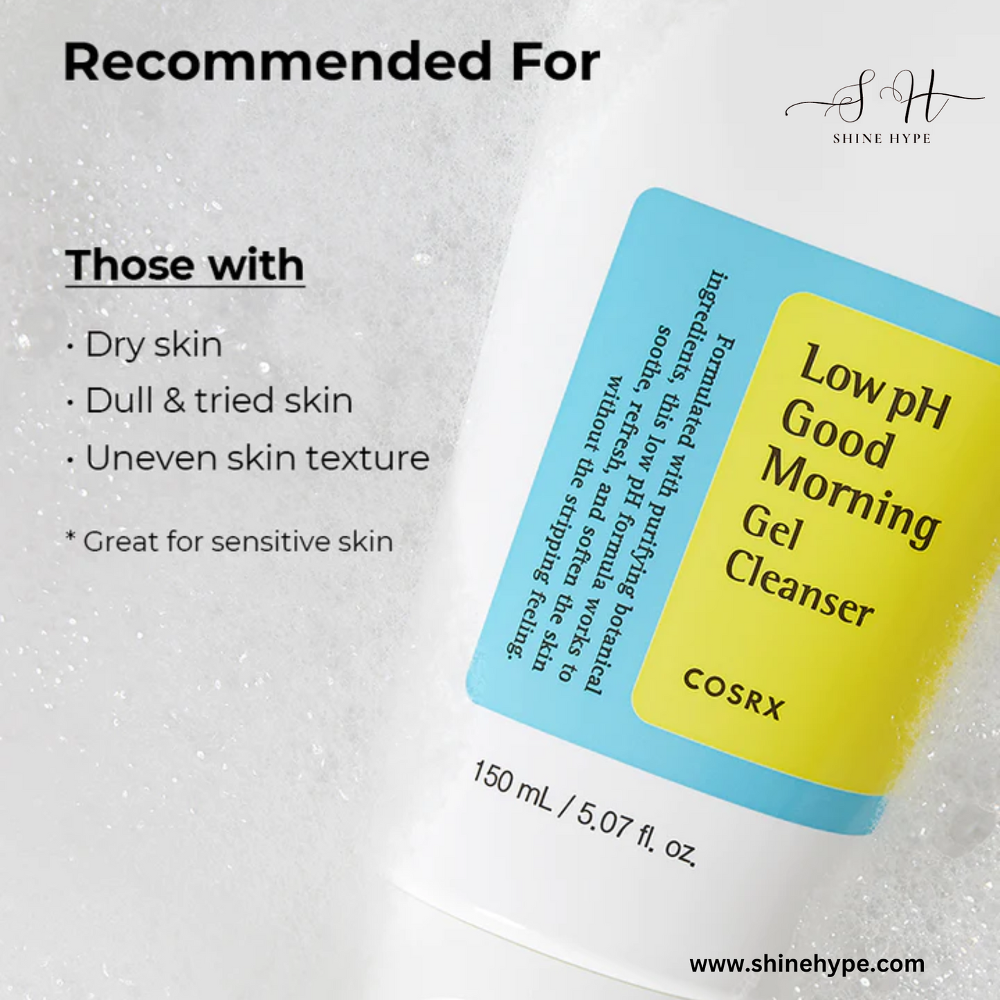 COSRX Low pH Good Morning Gel Cleanser (150ml)  Korea